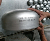 304 Stainless steel buttweld pipe cap manufacturing